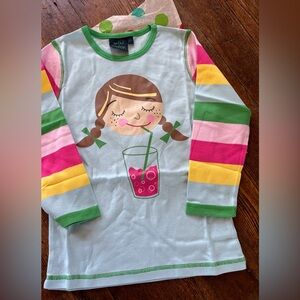 Mini Boden Shirt Top Girl Long Sleeve NWOT 9 10